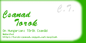 csanad torok business card